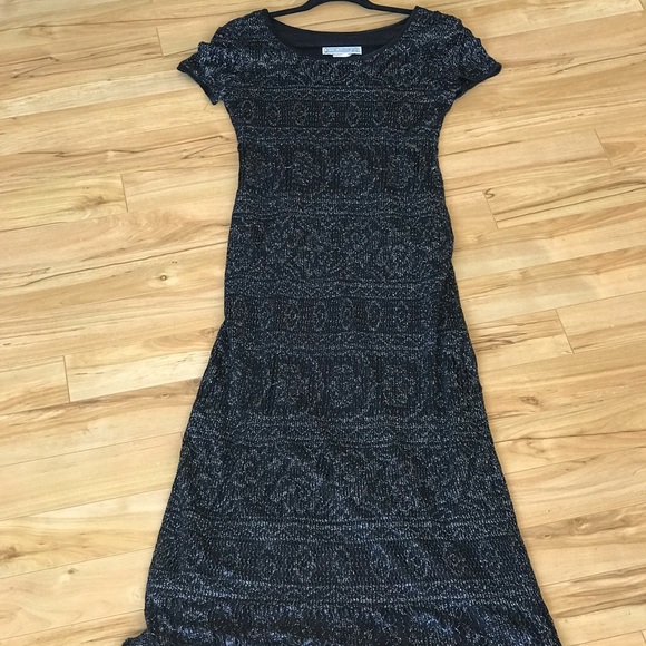Black and silver stitched dress - Picture 2 of 3